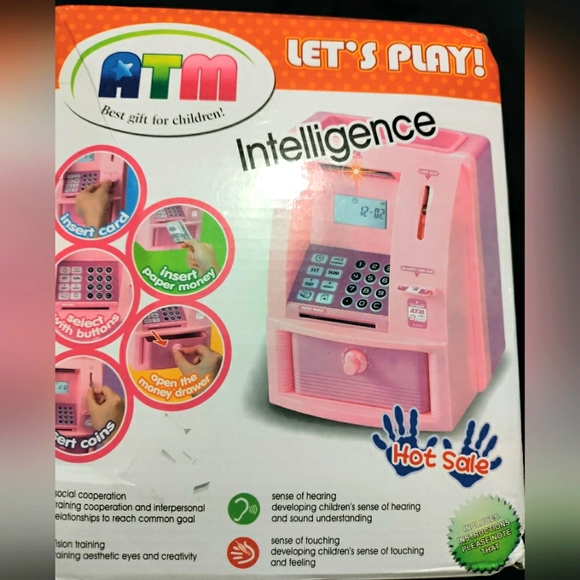 Pink ATM Bank toy - Picture 3 of 7